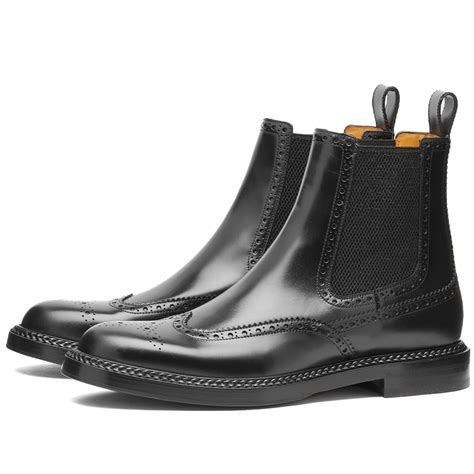 gucci brogue chelsea boots|gucci boots embellished.